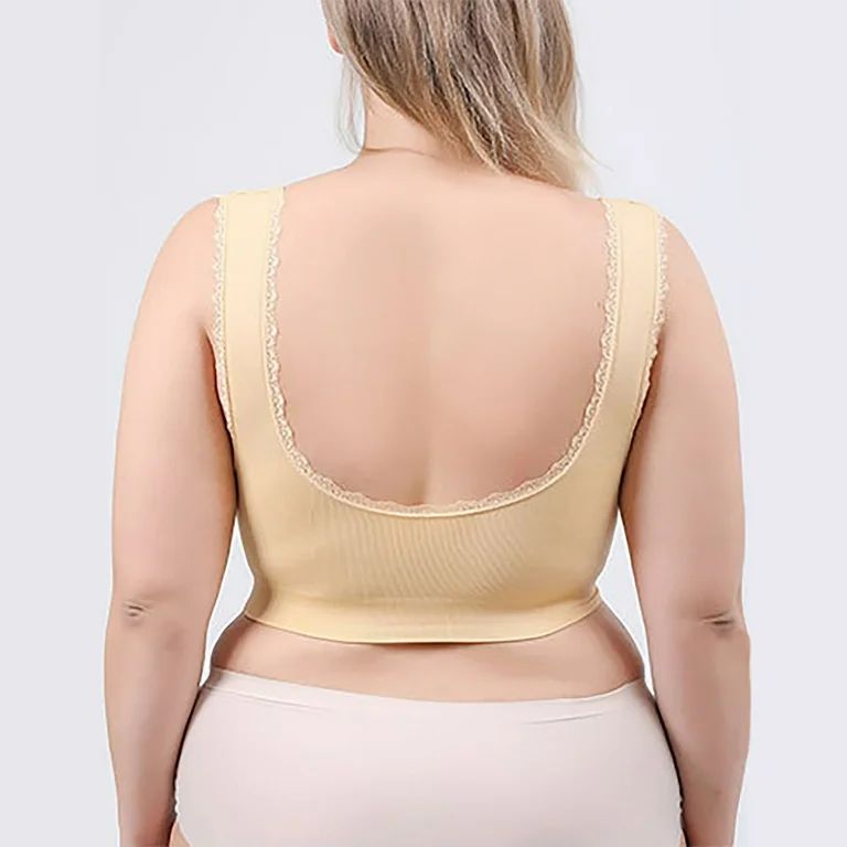 COMFORT CORSET FRONT CROSS SIDE BUCKLE LACE BRA