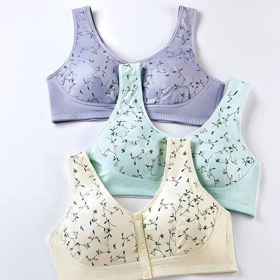 Front Open Padded Bra with button