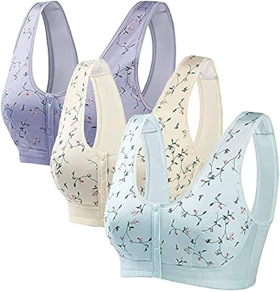 Front Open Padded Bra with button