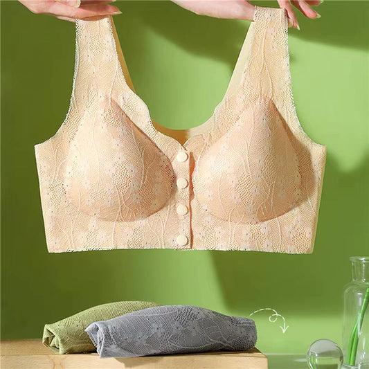 Front Open Button-Down Padded Bra for Ultimate Comfort and Support