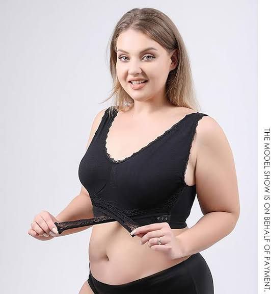 COMFORT CORSET FRONT CROSS SIDE BUCKLE LACE BRA